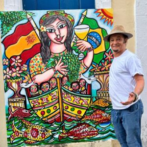 Leia mais sobre o artigo Exposição de Menelaw Sete na Alemanha marca lançamento de rótulos de vinho e café assinados pelo artista