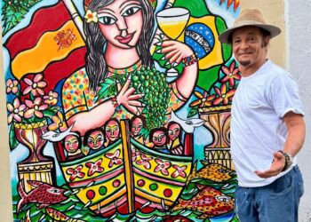 Exposição de Menelaw Sete na Alemanha marca lançamento de rótulos de vinho e café assinados pelo artista