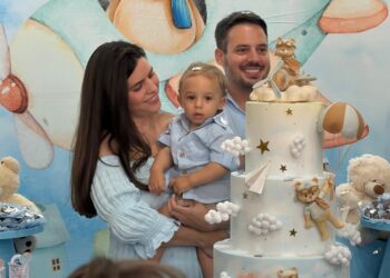 Tita e André Isensee celebram o primeiro aninho de Henrique